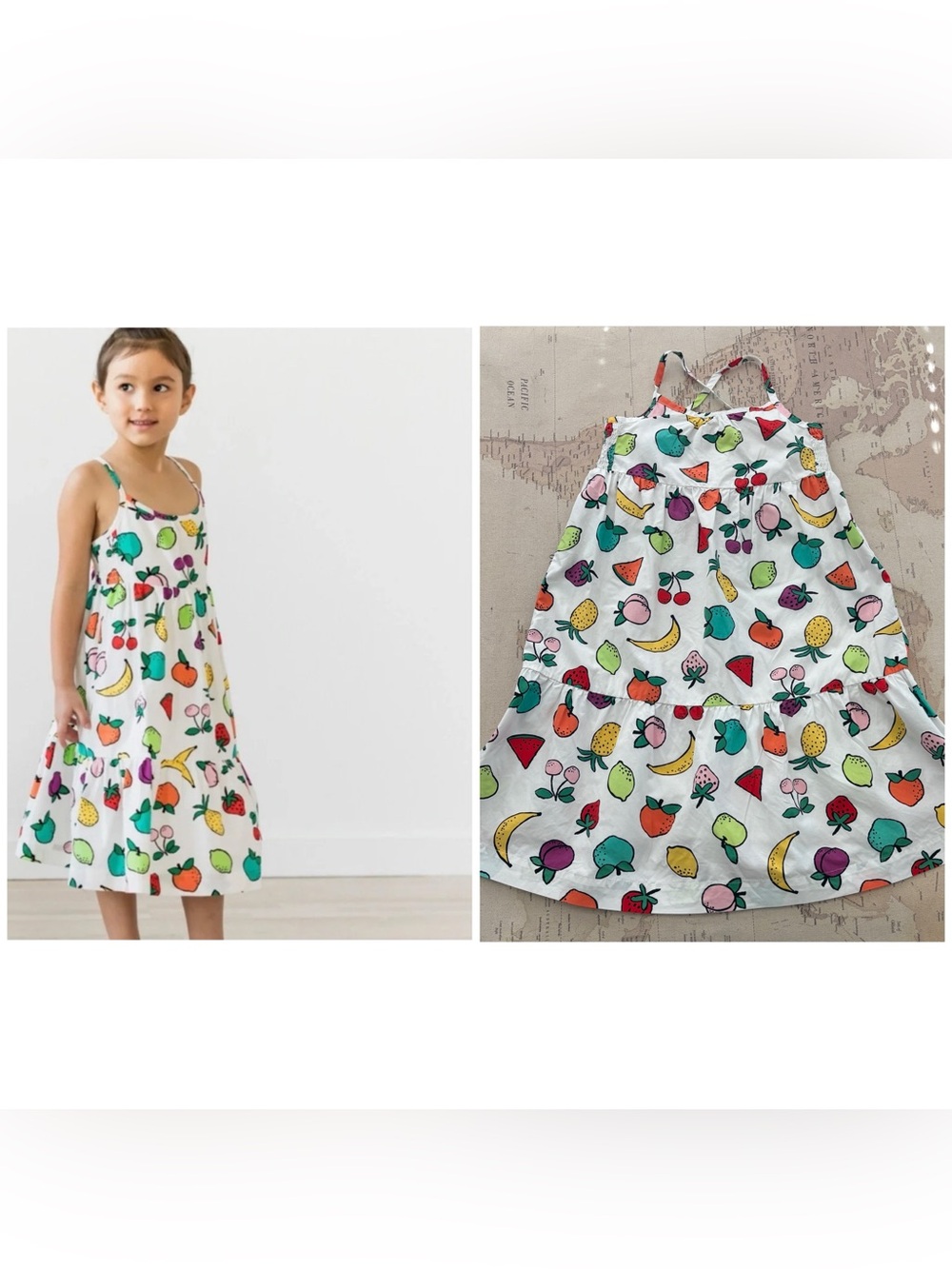 Hanna Andersson Fruit Maxi Dress Size US 6/7